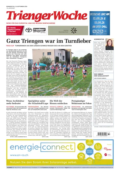 Trienger Woche 2026-09-10